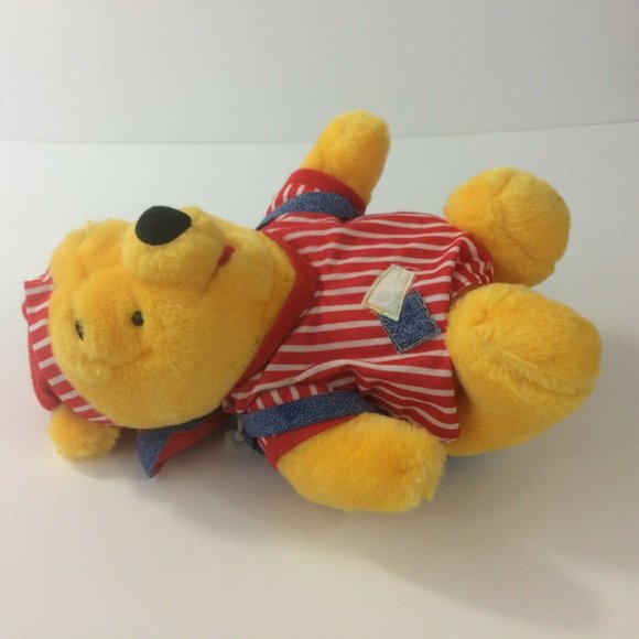 Fisher Price Disney Winnie the Pooh Plush 12" Pajama Fun Sleepover Backpack 1998 - Picture 6 of 11